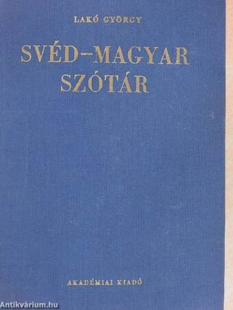 Svéd-magyar szótár