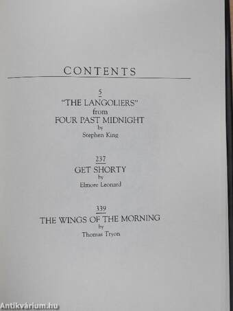 "The Langoliers" from Four Past Midnight/Get Shorty/The Wings of the Morning