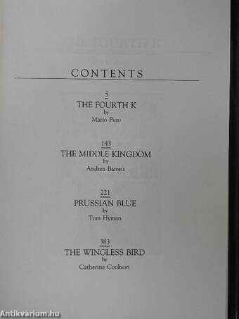 The Fourth K/The Middle Kingdom/Prussian Blue/The Wingless Bird