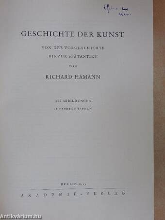 Geschichte der Kunst 1.