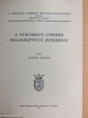 A nyikómenti gyermek magakészítette játékszerei