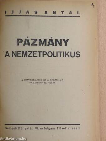 Pázmány a nemzetpolitikus