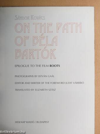 On the path of Béla Bartók