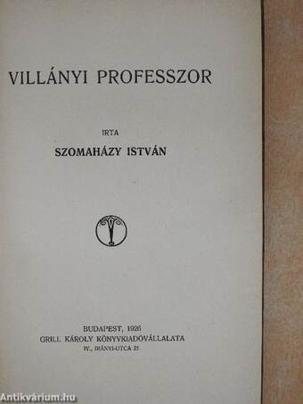 Villányi professzor