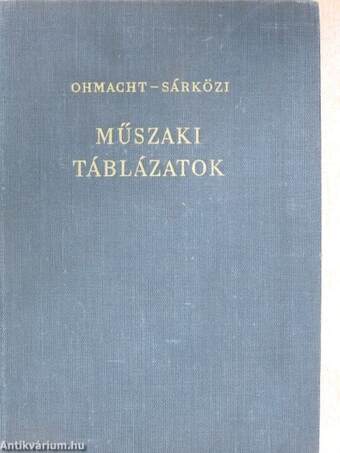 Műszaki táblázatok