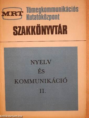 Nyelv és kommunikáció II.