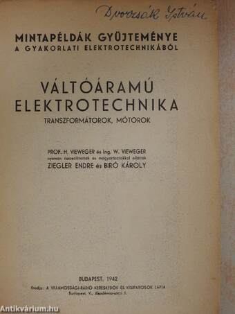 Váltóáramú elektrotechnika