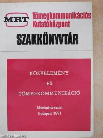 Közvélemény és tömegkommunikáció 