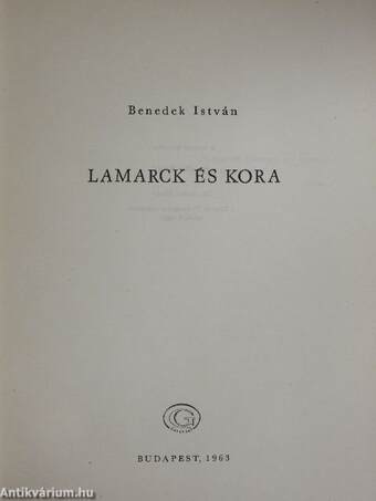 Lamarck és kora