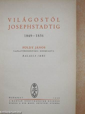 Világostól Josephstadtig 1849-1856