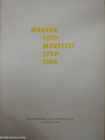 Magyar fotoművészet 1959-1960