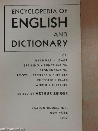 Encyclopedia of English and Dictionary