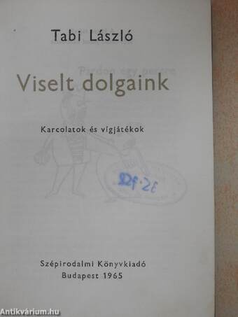 Viselt dolgaink