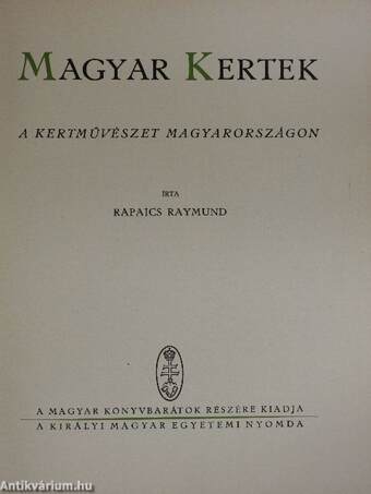 Magyar kertek