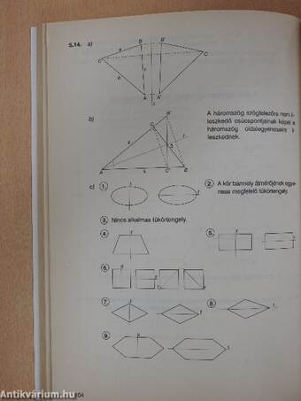Matematika 9. feladatainak megoldása