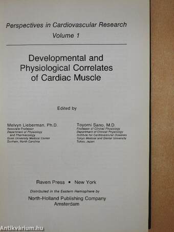 Developmental and Physiological Correlates of Cardiac Muscle 1