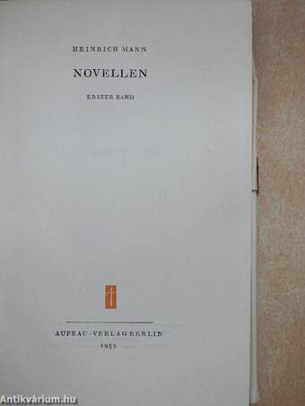 Novellen I-II.