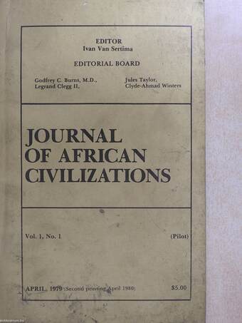 Journal of African civilizations April, 1979 (dedikált példány)