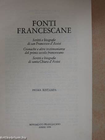 Fonti Francescane