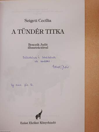 A Tündér titka (dedikált példány)