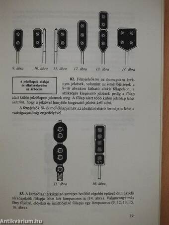 Jelzési utasítás F. 1. sz.