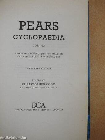 Pears Cyclopaedia