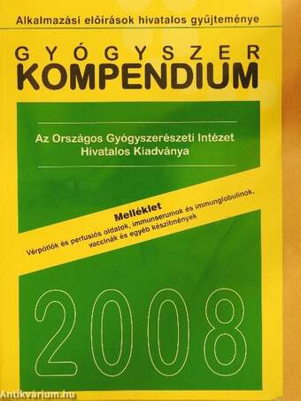 Gyógyszer kompendium 2008. Melléklet