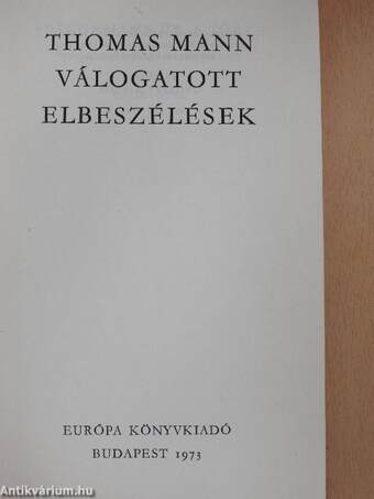 Válogatott elbeszélések