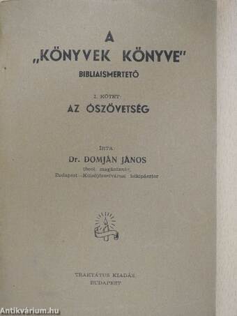 A "könyvek könyve" I.