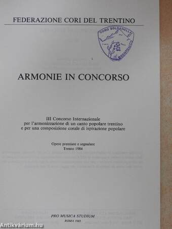 Armonie in concorso