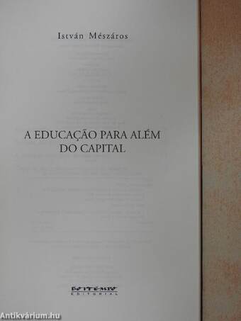 A educacao para além do capital