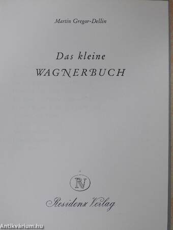 Das kleine Wagnerbuch