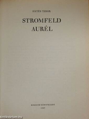 Stromfeld Aurél