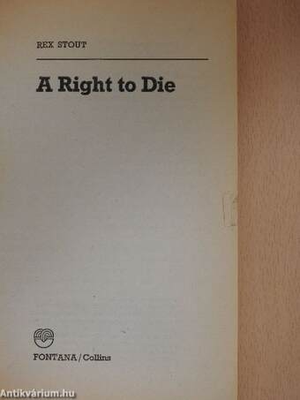 A Right to Die