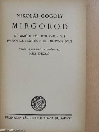 Mirgorod I-II.