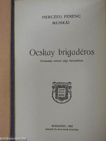 Ocskay brigadéros/Balatoni rege