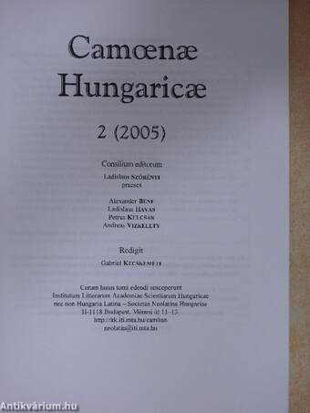 Camoenae Hungaricae 2 (2005)