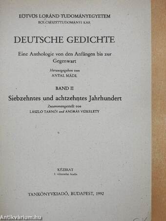 Deutsche Gedichte II.