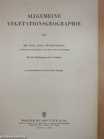 Lehrbuch der Allgemeinen Geographie IV.