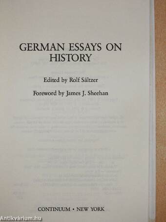 German Essays on History