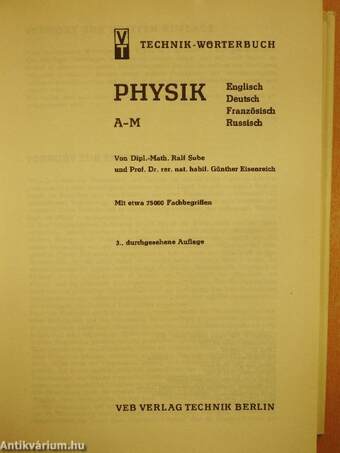 Physik A-M/N-Z/Register