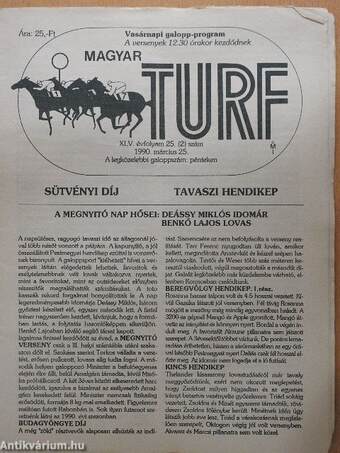 Magyar Turf 1990. március 25.