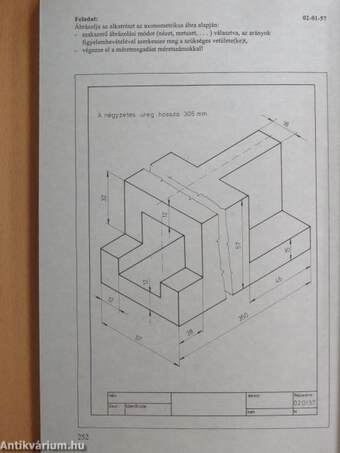Műszaki ábrázolás feladatgyűjtemény I. (töredék)