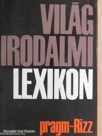 Világirodalmi Lexikon 11. (töredék)