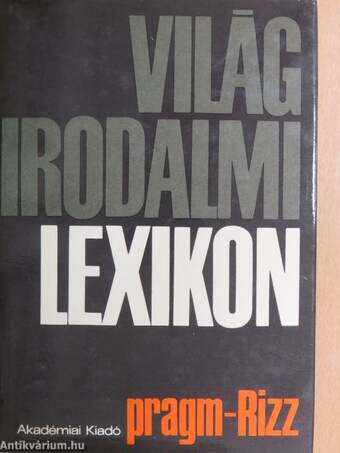 Világirodalmi Lexikon 11. (töredék)