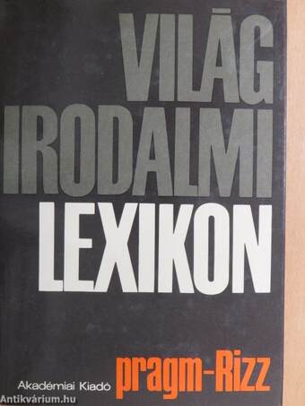 Világirodalmi Lexikon 11. (töredék)