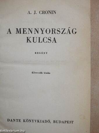 A mennyország kulcsa