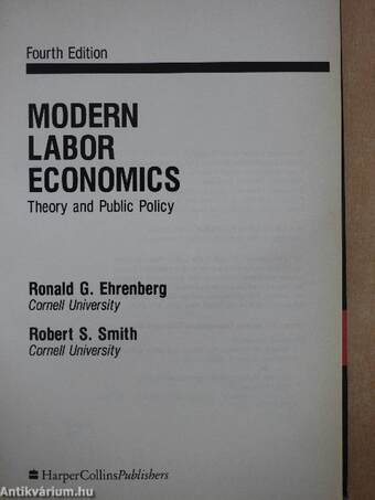 Modern Labor Economics