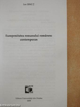 Europenitatea romanului romanesc contemporan