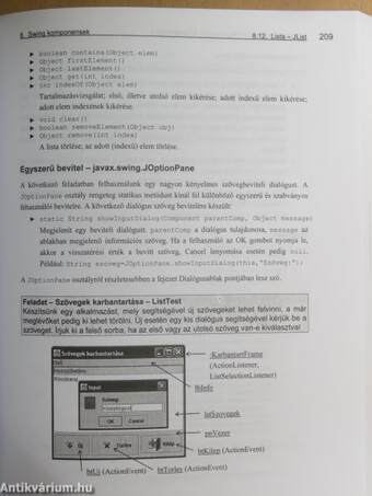 Objektumorientált tervezés és programozás - Java 2.